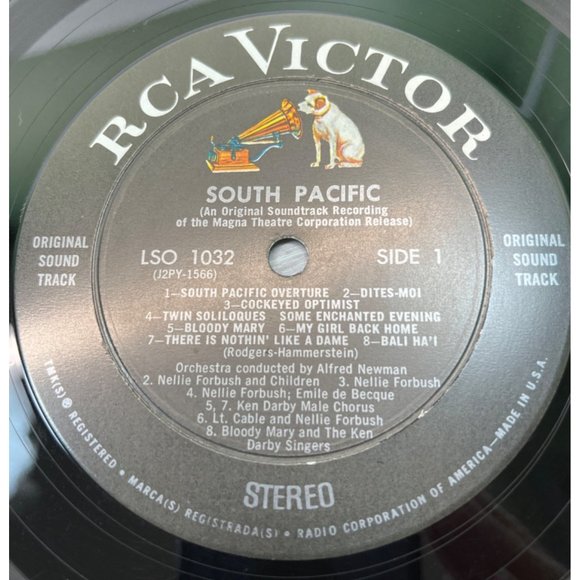 South Pacific Original Soundtrack Vinyl LP RCA Living Stereo LSO-1032 VG+ - Picture 2 of 6
